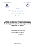 Regards crois&eacute;s entre acteurs et th&eacute;ories des sciences sociales pour le cas d'un groupement de d&eacute;veloppement agricole dans le gouvernorat de Sousse en Tunisie
