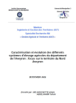 Caract&eacute;risation et &eacute;volution des diff&eacute;rents syst&egrave;mes d'&eacute;levage agricoles du d&eacute;partement de l'Aveyron