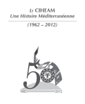 Le CIHEAM : une histoire m&eacute;diterran&eacute;enne (1962  2012)