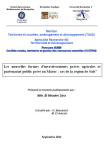 Les nouvelles formes d'investissements priv&eacute;s agricoles et partenariat public priv&eacute; au Maroc