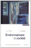 Environnement et soci&eacute;t&eacute;