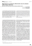 Agriculture et syst&egrave;me alimentaire sous la mission hydraulique libanaise