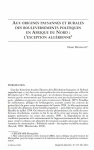 Aux origines paysannes et rurales des bouleversements politiques en Afrique du Nord : lexception alg&eacute;rienne