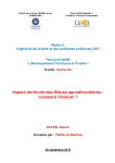Impact territorial des fili&egrave;res agroalimentaires : comment l&eacute;valuer ?