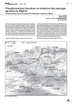 Transformations fonci&egrave;res et &eacute;volution des paysages agraires en Alg&eacute;rie