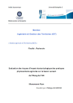 Evaluation des risques d'impact &eacute;cotoxicologique des pratiques phytosanitaire agricoles sur le bassin versant de l'Etang de l'Or