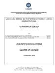 L'acc&egrave;s au march&eacute; des petits producteurs et le r&ocirc;le des institutions