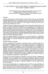 Les repr&eacute;sentations sociales comme &eacute;l&eacute;ments de compr&eacute;hension pour la gestion des ressources argani&egrave;res (Maroc)