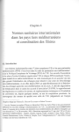 Normes sanitaires internationales dans les pays tiers m&eacute;diterran&eacute;ens et coordination des fili&egrave;res