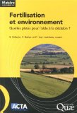 Fertilisation et environnement : quelles pistes pour l'aide &agrave; la d&eacute;cision ?