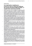 Les organisations logistiques &agrave; promouvoir dans le cadre des Politiques de Transport Durable de Marchandises : la question des circuits de proximit&eacute;