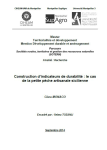 Construction dindicateurs de durabilit&eacute; : le cas de la petite p&ecirc;che artisanale sicilienne