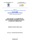 Analyse de la vuln&eacute;rabilit&eacute; des syst&egrave;mes agraires au Sahel