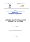 Politique de la ville et agriculture p&eacute;ri-urbaine &agrave; Ouagadougou : analyse socio-&eacute;conomique sur la structuration d'une fili&egrave;re compost