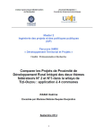 Comparer les Projets de Proximit&eacute; de D&eacute;veloppement Rural Int&eacute;gr&eacute; des deux th&egrave;mes f&eacute;d&eacute;rateurs n. 2 et n. 3 dans la wilaya de Tizi-Ouzou [Alg&eacute;rie]