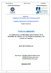 Les indicateurs &eacute;coclimatiques pour l'analyse de la faisabilit&eacute; des cultures