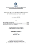 Evaluation de la durabilit&eacute; sociale, &eacute;conomique et territoriale de la fili&egrave;re Comt&eacute;