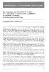 La for&ecirc;t dArganier : quelle gestion pour quelle ressource ?