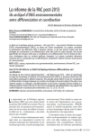 La r&eacute;forme de la PAC post-2013. Un archipel dONG environnementales entre diff&eacute;renciation et coordination