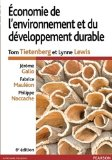 Economie de l'environnement et d&eacute;veloppement durable