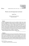 Th&eacute;orie du d&eacute;veloppement territorial