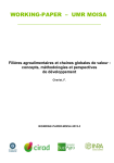 Fili&egrave;res agroalimentaires et chaines globales de valeur : concepts, m&eacute;thodologies et perspectives de d&eacute;veloppement