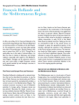 Fran&ccedil;ois Hollande and the Mediterranean Region