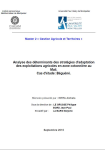 Analyse des d&eacute;terminants des strat&eacute;gies d'adaptation des exploitations agricoles en zone cotonni&egrave;re au Mali