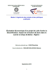 &Eacute;valuation &eacute;conomique d'un projet de lutte contre la d&eacute;sertification