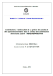 Contribution &agrave; l'am&eacute;lioration de la gestion des stocks et des approvisionnements dans le secteur de la distribution alimentaire