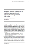 Propri&eacute;t&eacute; fonci&egrave;re et propri&eacute;t&eacute; du capital en Alg&eacute;rie