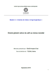 Cha&icirc;ne globale de valeur du caf&eacute; au niveau mondial
