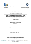 Bilan de la mise en oeuvre du projet "CELEP" adress&eacute; aux coop&eacute;ratives agroalimentaires de femme et tentative d'analyse de leur impact en Bekaa (Liban)