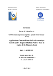 Application dun mod&egrave;le technico-&eacute;conomique dans le cadre du projet kafalat Arbres dans la r&eacute;gion de la B&eacute;kaa (Liban)