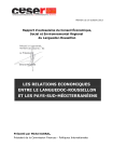 Les relations &eacute;conomiques entre le Languedoc-Roussillon et les pays-sud-m&eacute;diterran&eacute;ens