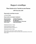 Gestion de la Toxicit&eacute; en zone Ramsar (TRam) : rapport final