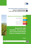The role of the eus common agricultural policy in creating rural jobs