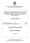 Le r&ocirc;le de la logistique dans la r&eacute;ussite des op&eacute;rations de communication et les sp&eacute;cificit&eacute;s d'organisation avec les clients du secteur agroalimentaire