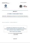 Estimation de l'importance des services des &eacute;cosyst&egrave;mes humides pour les populations et visiteurs des communes du parc national d'El Kala dans le nord-est de l'Alg&eacute;rie