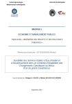 Durabilit&eacute; des Services publics d'eau potable et d'assainissement dans un contexte d'adaptation aux changements climatiques au Maroc