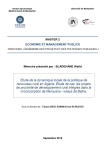 Etude de la dynamique locale de la politique de renouveau rural en Alg&eacute;rie
