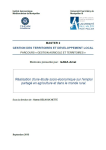 R&eacute;alisation d'une &eacute;tude socio-&eacute;conomique sur l'emploi partag&eacute; en agriculture et dans le monde rural