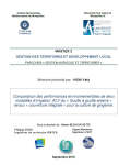 Comparaison des performances environnementales de deux modalit&eacute;s dirrigation : ACV du &laquo; Goutte &agrave; goutte enterr&eacute; &raquo; versus &laquo; couverture int&eacute;grale &raquo; pour la culture de gingerine