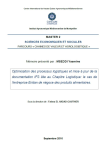 Optimisation des processus logistiques et mise &agrave; jour de la documentation IFS li&eacute;e au Chapitre Logistique
