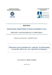 Elaboration des hypoth&egrave;ses de pratiques de d&eacute;sherbage en grande culture pour une agriculture &eacute;cologique