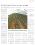 L'Alg&eacute;rie relance ses fermes pilotes