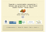 Towards a sustainable convention: values and practices in the French stone fruitsvalue chain