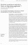 R&eacute;volution num&eacute;rique en agriculture. Vers un big bang agricole ?