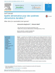 Quelle alimentation pour des syst&egrave;mes alimentaires durables ?