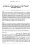 Contribution &agrave; lam&eacute;lioration de lefficience de lirrigation dans les s&eacute;guias en terre dans les p&eacute;rim&egrave;tres de Petite et Moyenne Hydraulique au Maroc